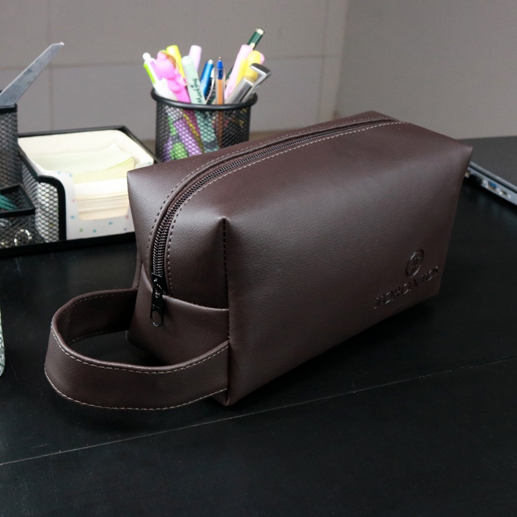 Necessaire Bolsa masculina Feminina Pequena Unissex 1 compartimento Torontos Promoção