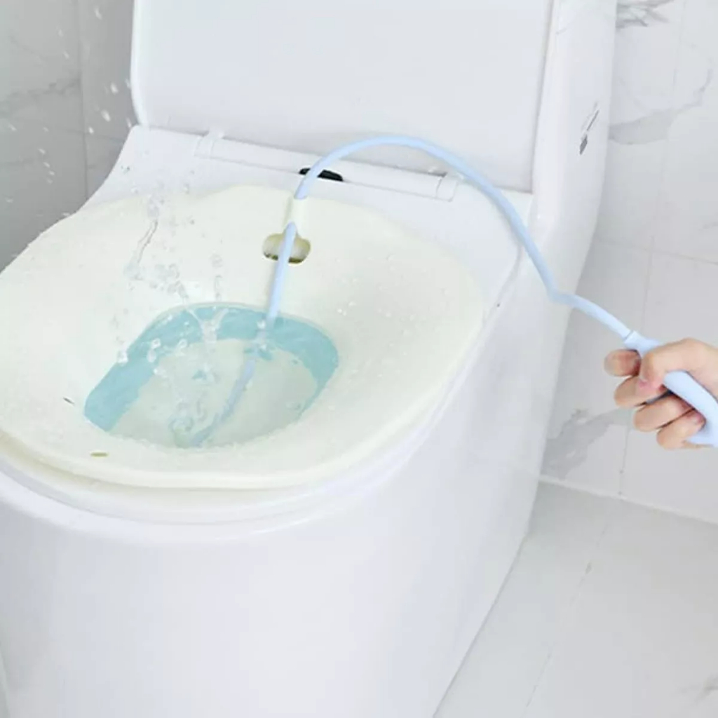 Bacia Para Banho De Assento Dobrável E Higiene Íntima