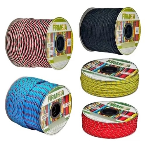 40 Metros Corda Poliéster Amarrar Carga Caminhão 12mm Rede Colorida