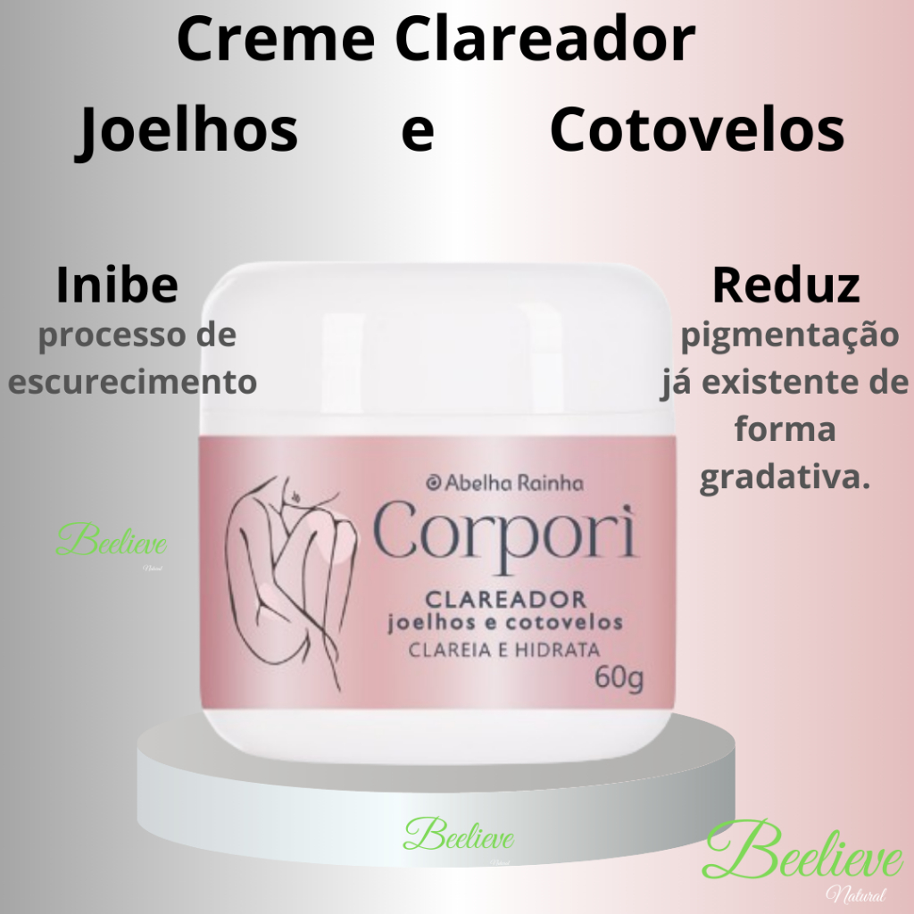 Creme Clareador Joelhos E Cotovelos 60g Abelha Rainha