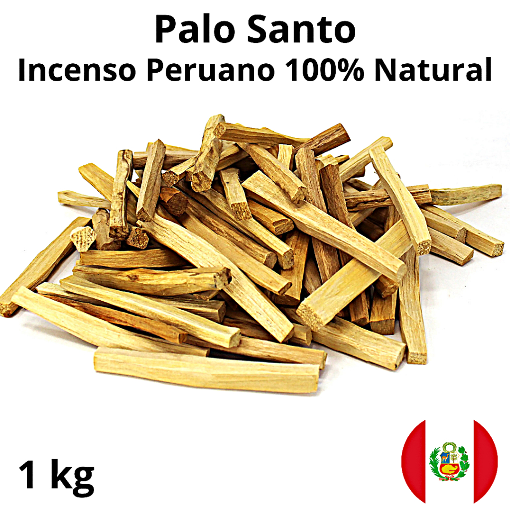 1Kg Palo Santo Natural Peruano - Defumacao Limpeza Energética