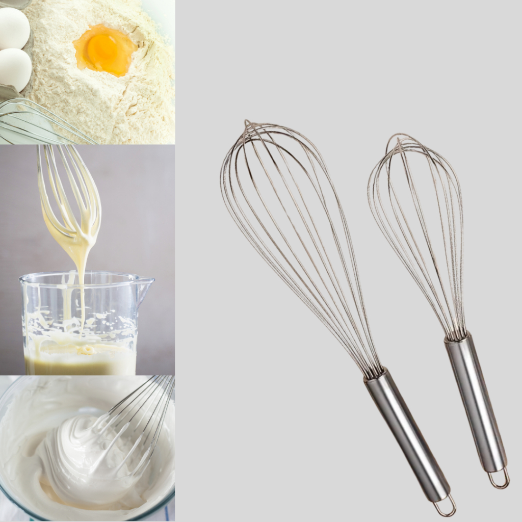 Fue Aço Inox Batedor De Ovos Misturador de Ingredientes Massa de Bolo Culinária Confeitaria