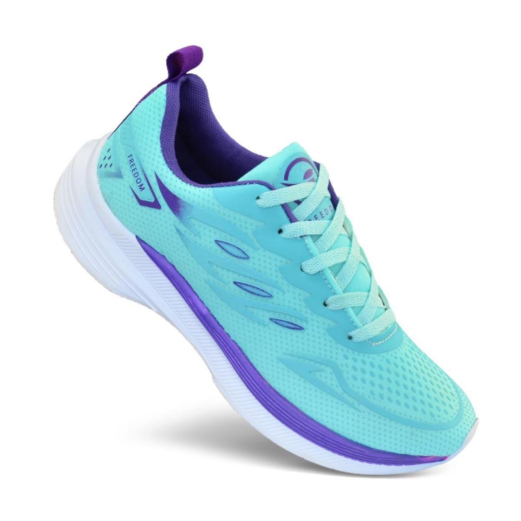 Tenis Masculino Escolar Academia Original FREEDOM Corrida Caminhada Lançamento VERDE AGUA