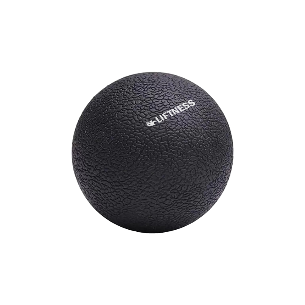 BOLA DE LACROSSE YOGA PILARES 6x6CM RELAX PRETO
