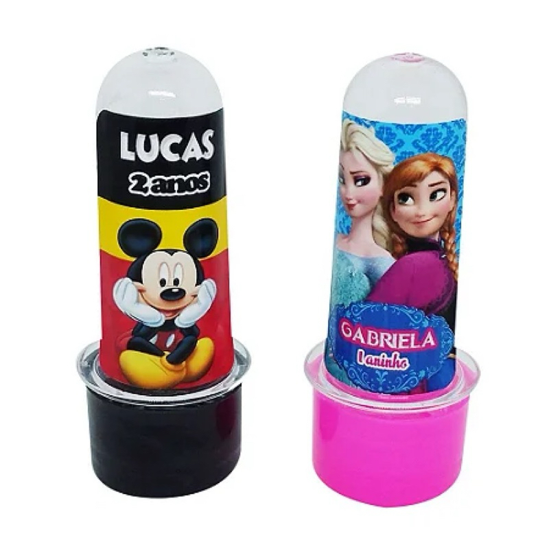30 Tubetes Personalizados 8 cm. Lembrancinhas Aniversário Festas Mini Tubete