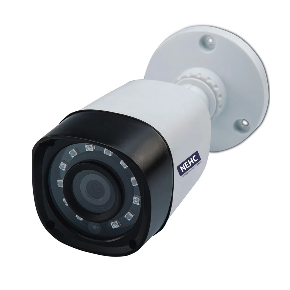 Câmera Bullet de Segurança LED CFTV HD 720p 3.6mm AHD-H 1,3MP NEHC 606