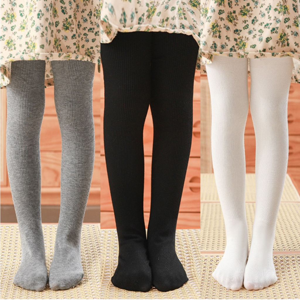 Kit 3 Pares Meia Calça Infantil Grossa Para O Frio Inverno varia Cores Para menina menino
