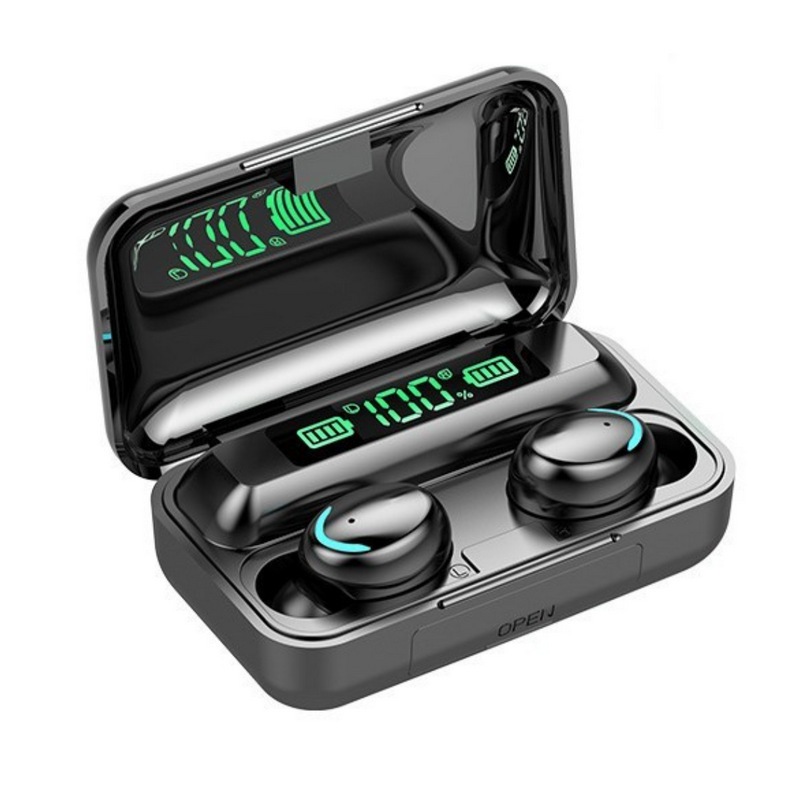 Fone de Ouvido 5.1 True Wireless Earbuds F9-5 - Preto