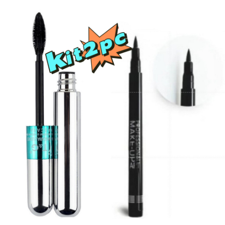 Máscara para cílios a prova d'água T&G Tango RÍMEL 4D cor preto volume + Caneta Delineadora HB-090