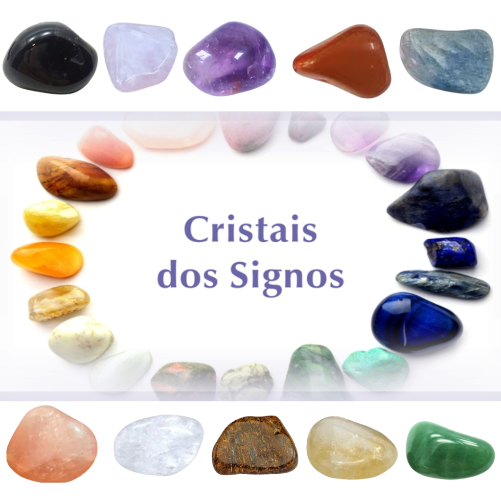 Cristais Dos Signos - 5 Pedras 100% Naturais de Cada Signo do Zodiaco - Qual é o seu?