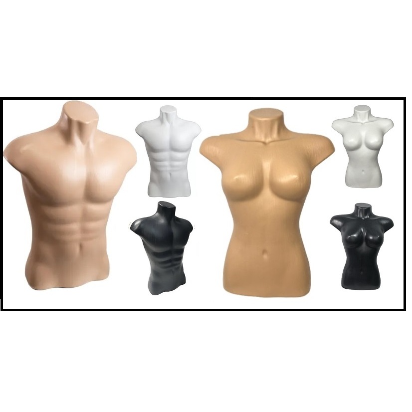 Manequim BUSTO MASCULINO E FEMININO.