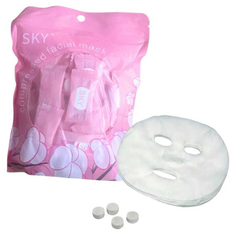 Kit 50 unidades Máscara Facial Comprimida