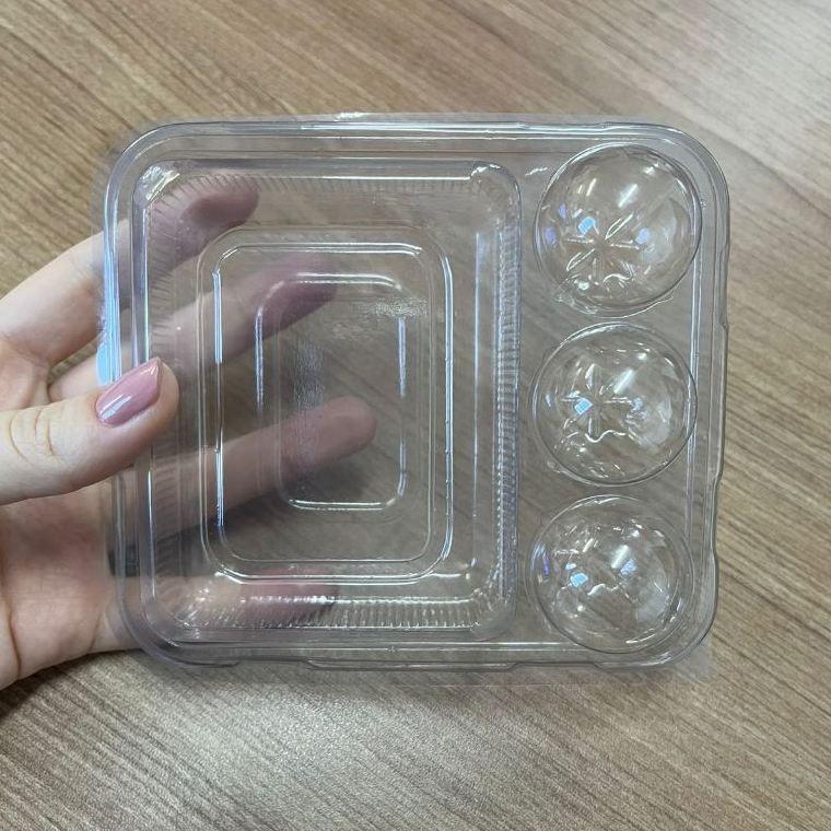 Embalagem Delícias de Festa para Fatia de Torta/Bolo e 3 Docinhos