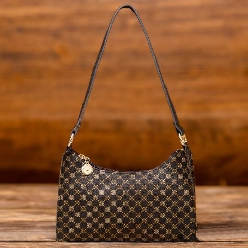 Bolsa Feminina Estampada de Lado Tiracolo Transversal de Ombro Pequena Estilosa Bolsa baguete