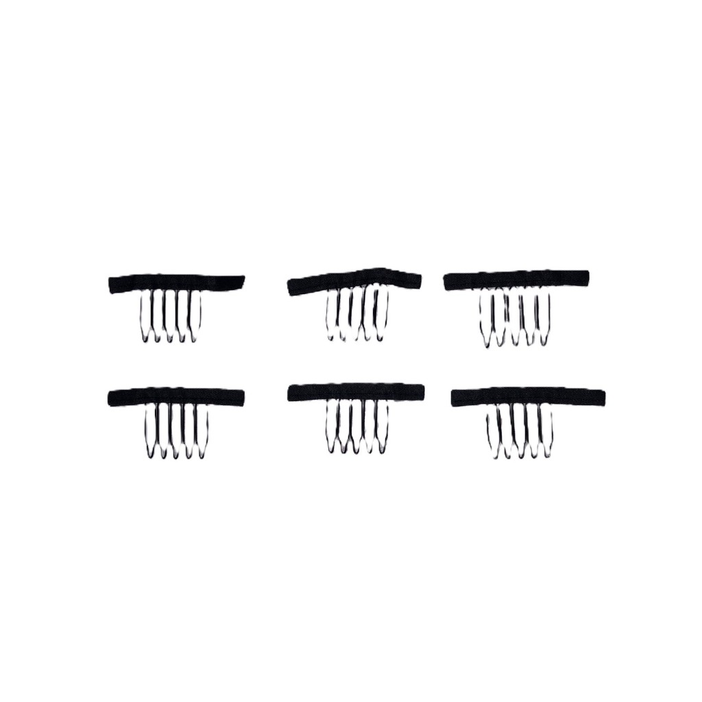 Kit 10 unidades Pente para fixação de Peruca / Lace / Wig / Rabos de Cavalo