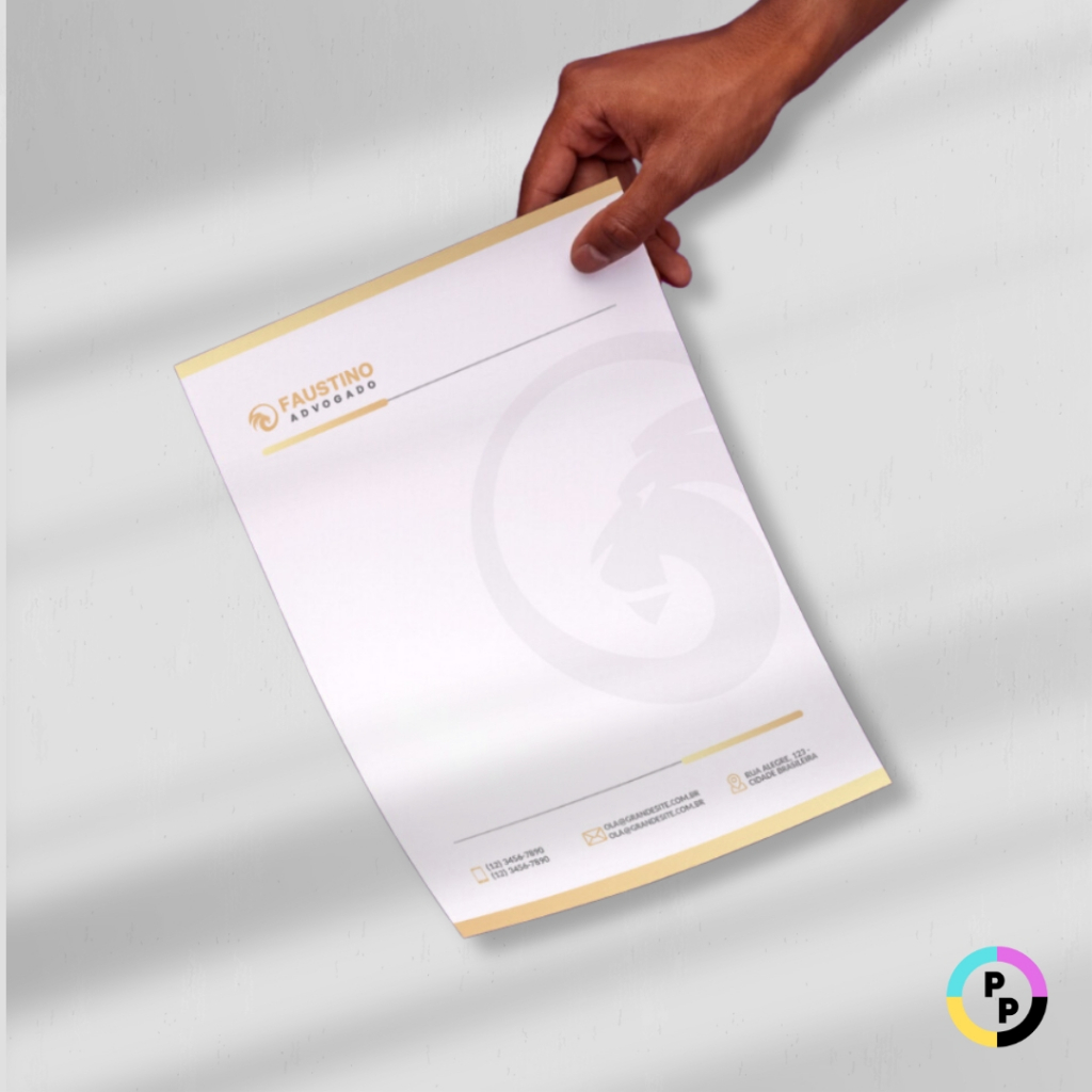 Bloco Papel Timbrado, Carta ou Receituário