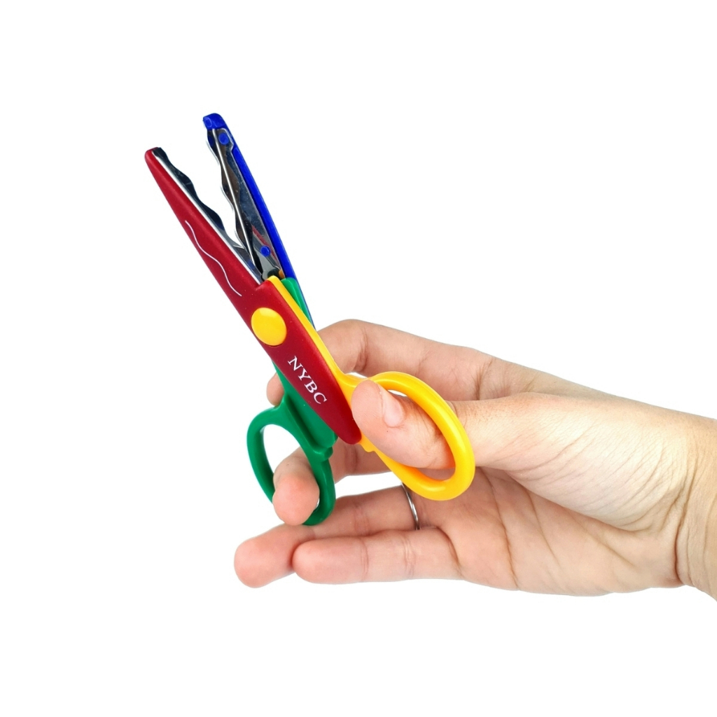Tesoura De Picotar Infantil 13 cm - Corte em Ondinhas - BRX