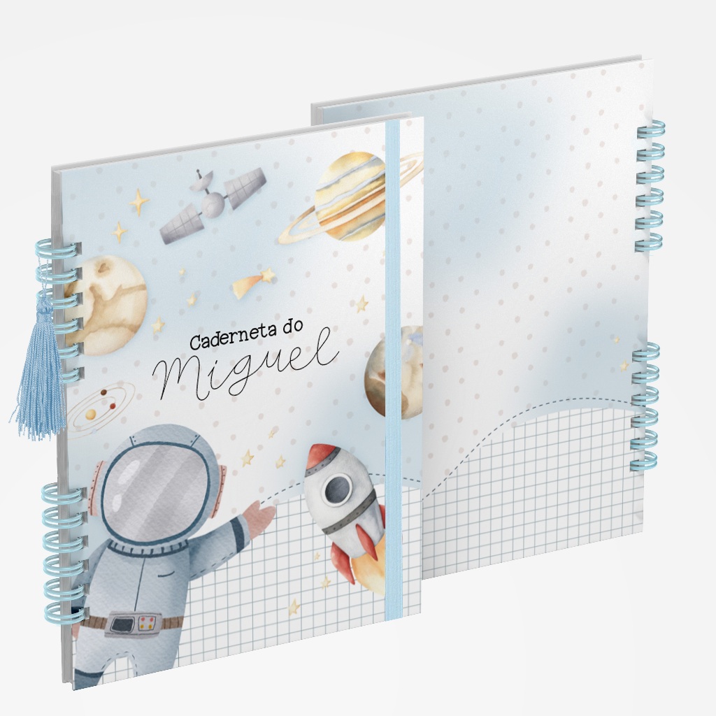 Caderneta de Vacina Vacinação Vários Modelos Masculina Astronauta 7