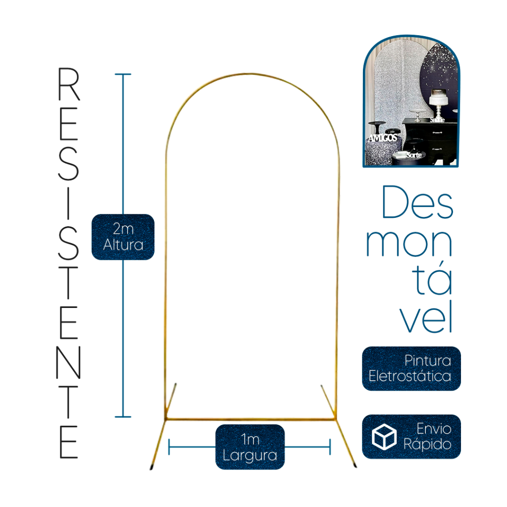 Painel Romano Suporte Estrutura Arco desmontavel 2x1 para Decoração de Festas e Eventos Pintura eletrostatica Oferta