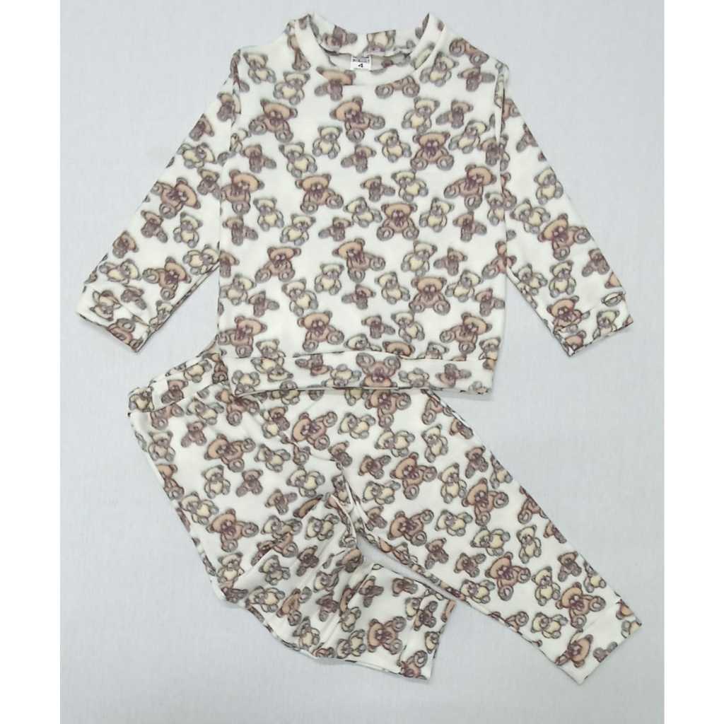 Pijama infantil de soft tamanho 10 e12 feminino e masculino