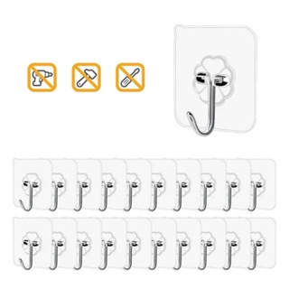Kit 12/24/36 pçs Ganchos Adesivos Parede Multi Funcional Autocolante Casa Cozinha Quarto Banheiro Organizado