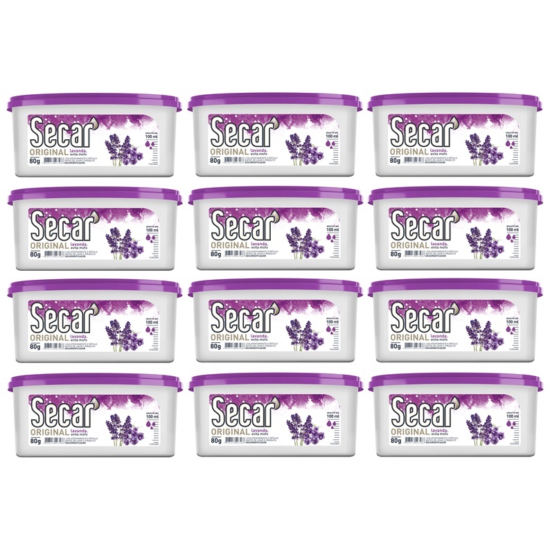 12 unid, Anti Mofo Desumidificador Secar Original 80g Cada Guarda Roupas Closet Armários Organização Casa