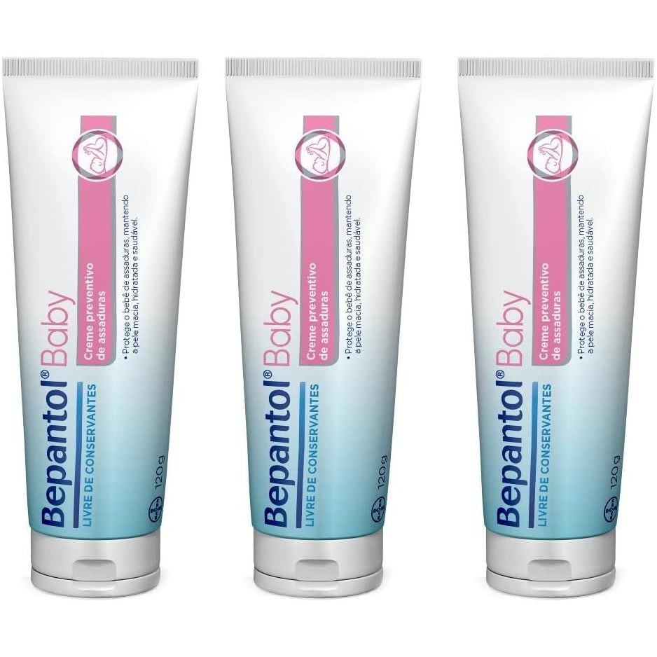 Kit 3 Creme de Assadura Bepantol 120gr Cada