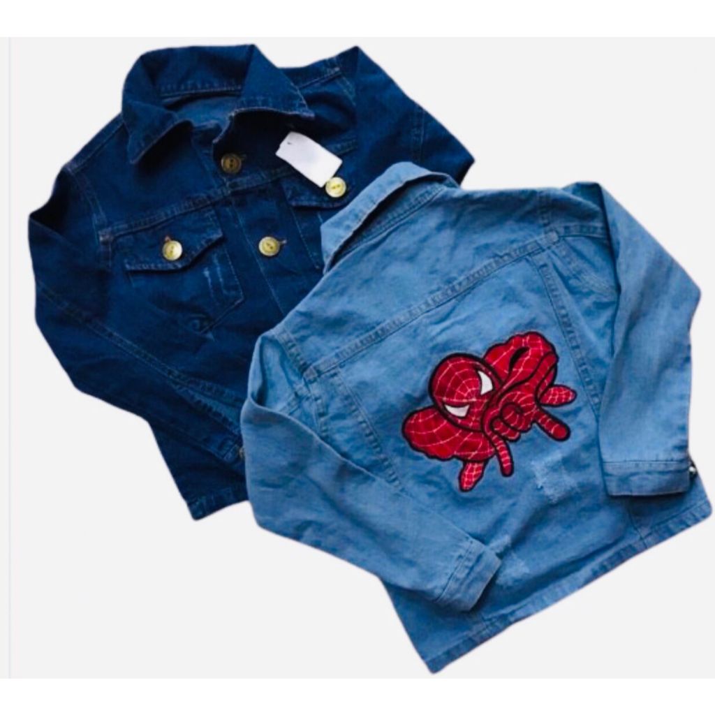 JAQUETA JEANS INFANTIL JUVENIL MENINO BORDADO DO 2 AO 16