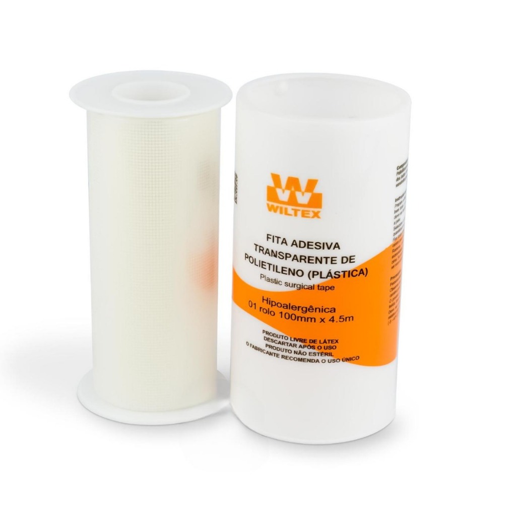 Fita Cirúrgica Transpore Transparente Wiltex 10cm X 4,5m Microperfurada