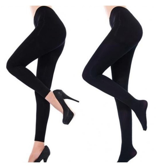 Meia-Calça Térmica Forrada Peluciada Translúcida de Lã Feminina Super Elástica Slim