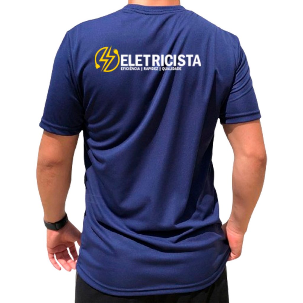 Camisa para Eletricista Camiseta de Trabalho Uniforme Profissional Autônomo