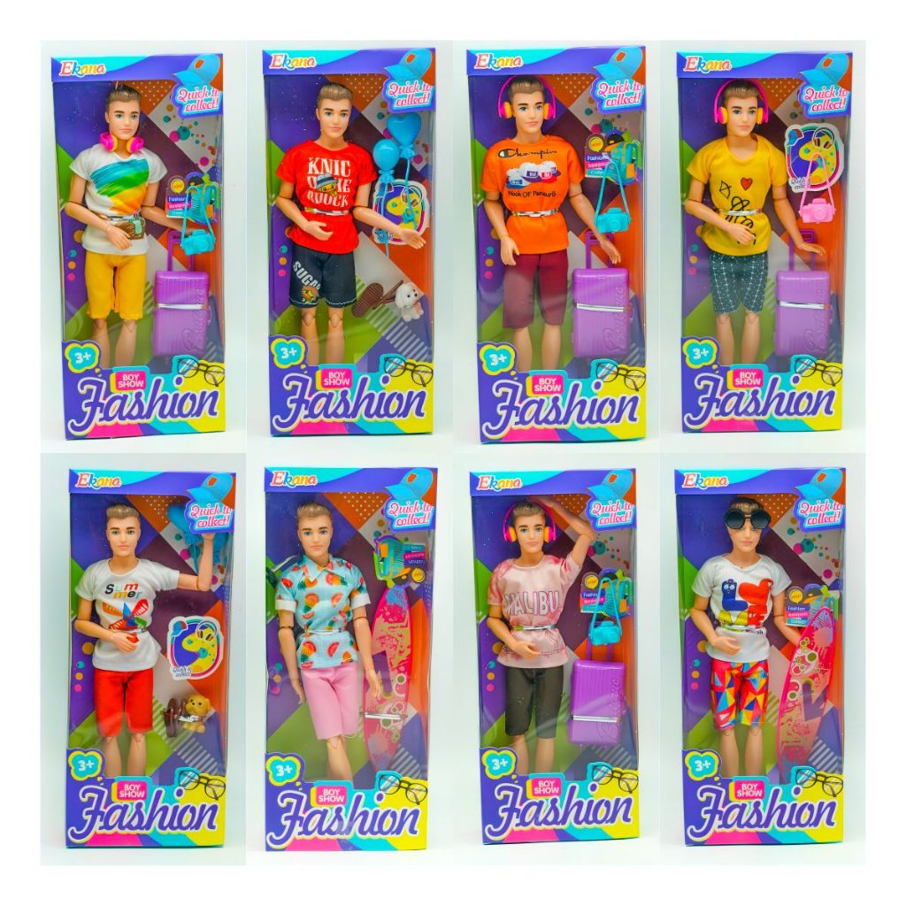 Brinquedo Boneco Ken com Acessórios Colecionável Estilo Moderno / Envio aleatório