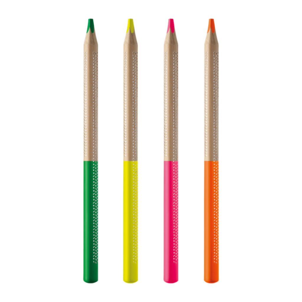 Lápis Marca Texto Jumbo Fluo Neon Tris 18cm