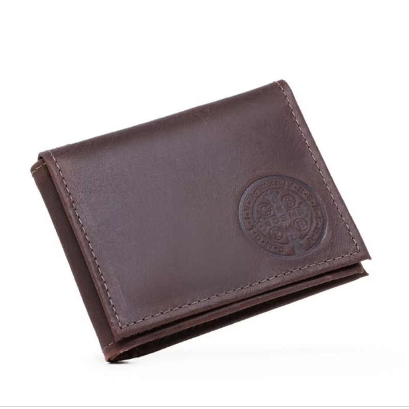 CARTEIRA MASCULINA EM L COURO LEGÍTIMO ALTA QUALIDADE PORTA CARTÕES DOCUMENTOS CÉDULAS RESISTENTE SLIM SÃO BENTO BOLSO.