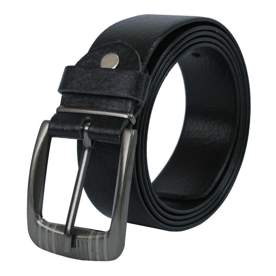 Cinto Belt Largo Masculino Social Couro Preto 3,5Cm