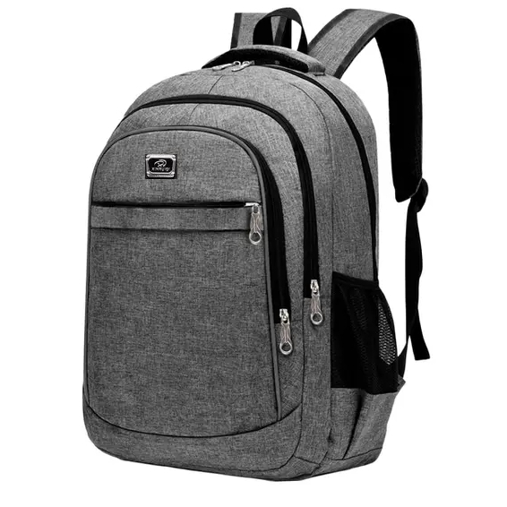 Mochila Bolsa Viagem Resistente Coreana Masculina Feminina Colorida Cinza