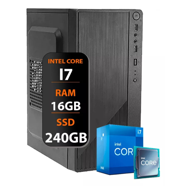 Pc Computador Cpu Intel Core I7 3° Geração Ssd 240gb 16gb Memória Ram