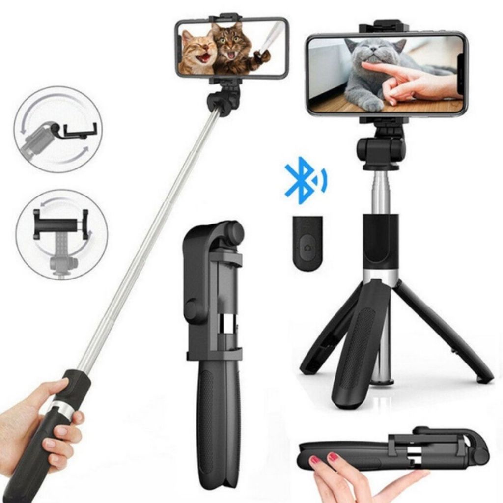 Bastão Pau de Selfie com Bluetooth Retrátil Suporte tripé para celular f210