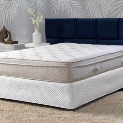 Saia Cama Casal Padrão Box Matelada 200 Fios Ajustável Com Elástico