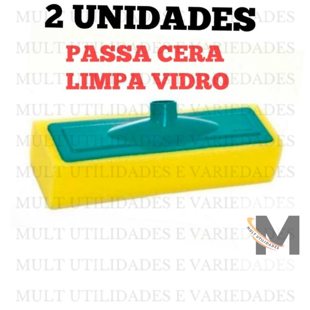 kit Rodo passa cera , limpa vidro lava piso espuma macia