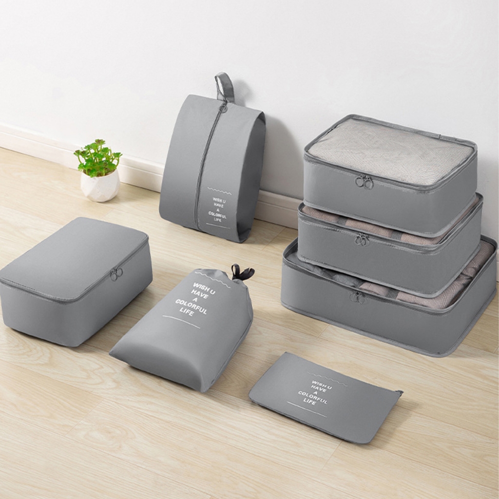 Kit 7 un Organizadores De Viagem Para Roupas Maquiagens Assesorios Alto Qualidade ATP24