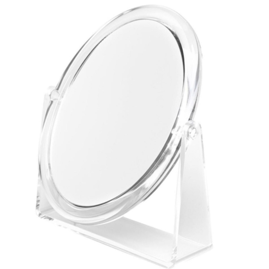 Espelho oval de mesa dupla face para maquiagem RF