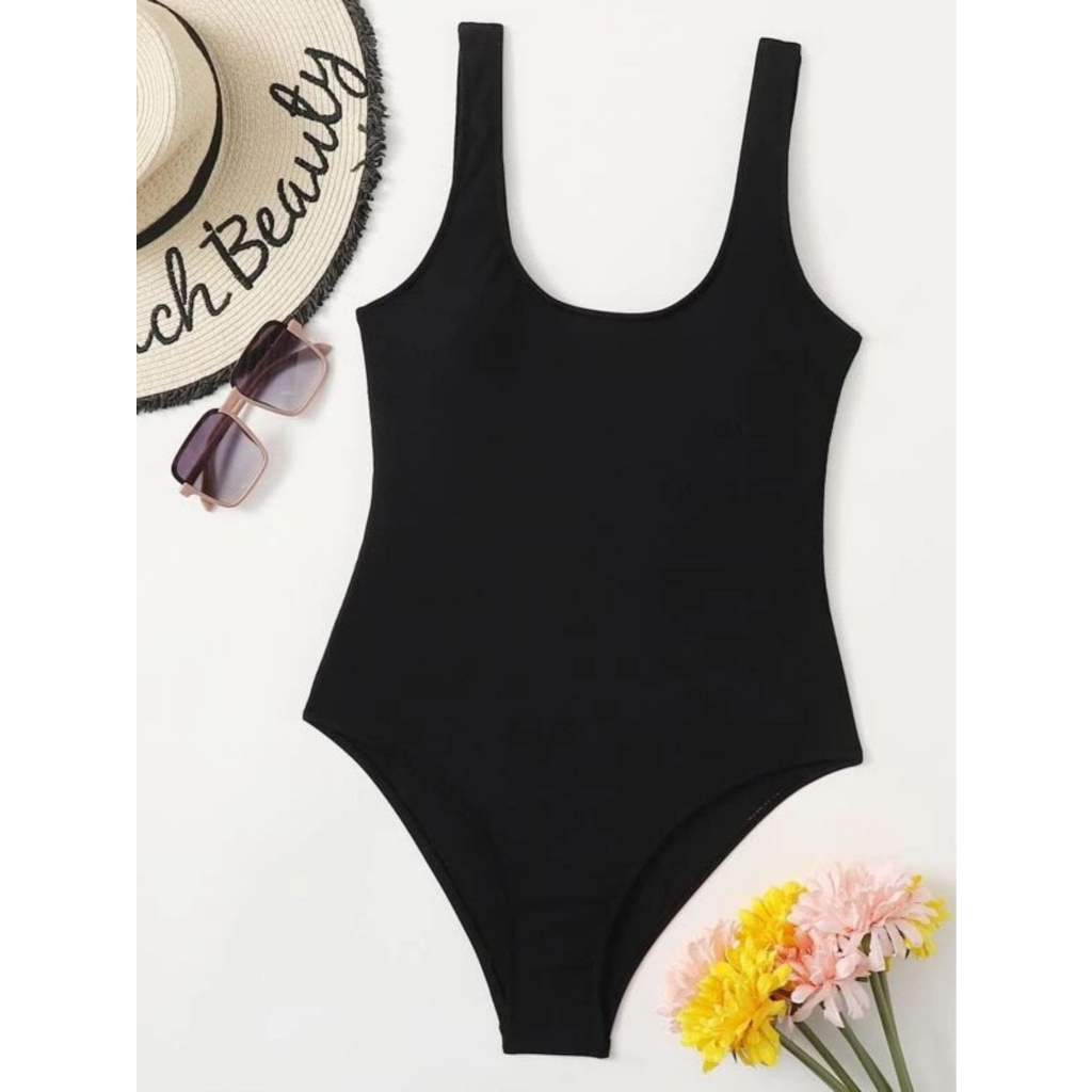 Maio Body Feminino Suplex Liso Costas Nua Moda Praia Verão 2024 Oferta Relâmpago Hoje
