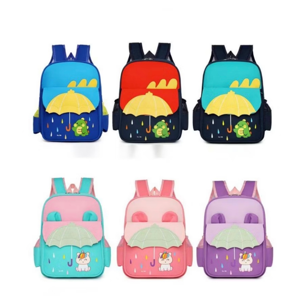 Mochila infantil bonitinha quarda chuva passeio
