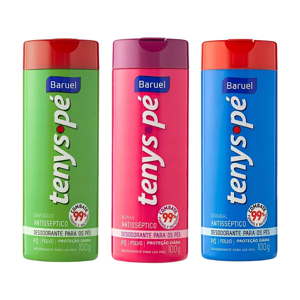 Desodorante para pés antisséptico Tenys Pé 100g Baruel