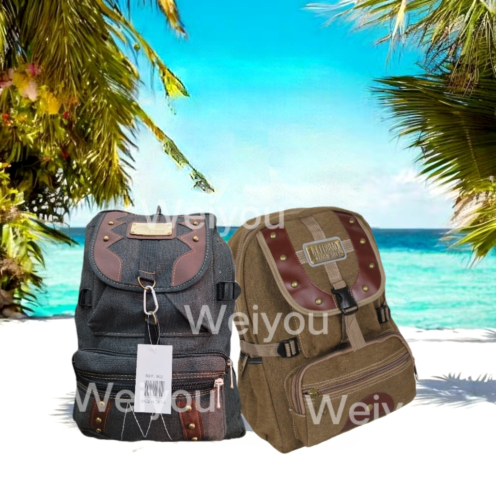 Lona engrossou bolsa de lazer masculina