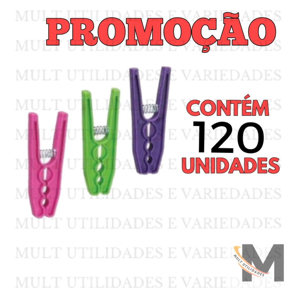 KIT colorido Prendedor de roupa Pregador Predendor De Roupas Grande Varal Pregador plástico mais resistência