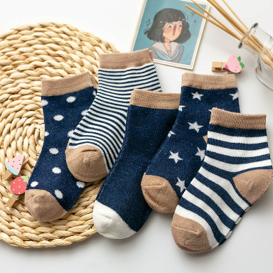Kit 3 / 6 / 12 Pares Meia Soquete Estampada Algodão Infantil Menino 0 - 8 Anos