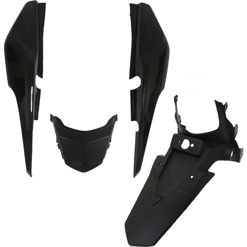 KIT CARENAGEM TRASEIRA FAN 125 2014 A 2017 RABETA TRASEIRA E PARALAMA TRASEIRO