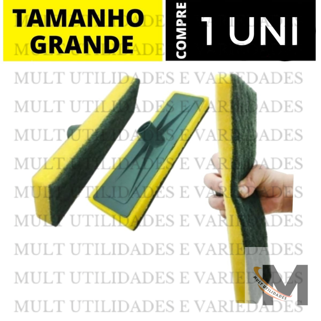 Rodo LAVA PISO abrasivo lava azulejo esponja piso esfregao  limpeza pesada rodo esfregões manual mop sem cabo